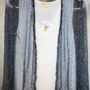 Michael Kors Metallic Cardigan